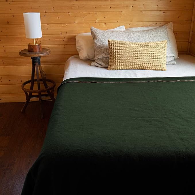 Arcturus Military Wool Blanket - Warm, Thick, Washable - Great for Outdoors, Camping, Stadium Blanket, Picnics, Travel - Car & Bushcraft Survival Kits, Large 64in x 88in 4.5 lb