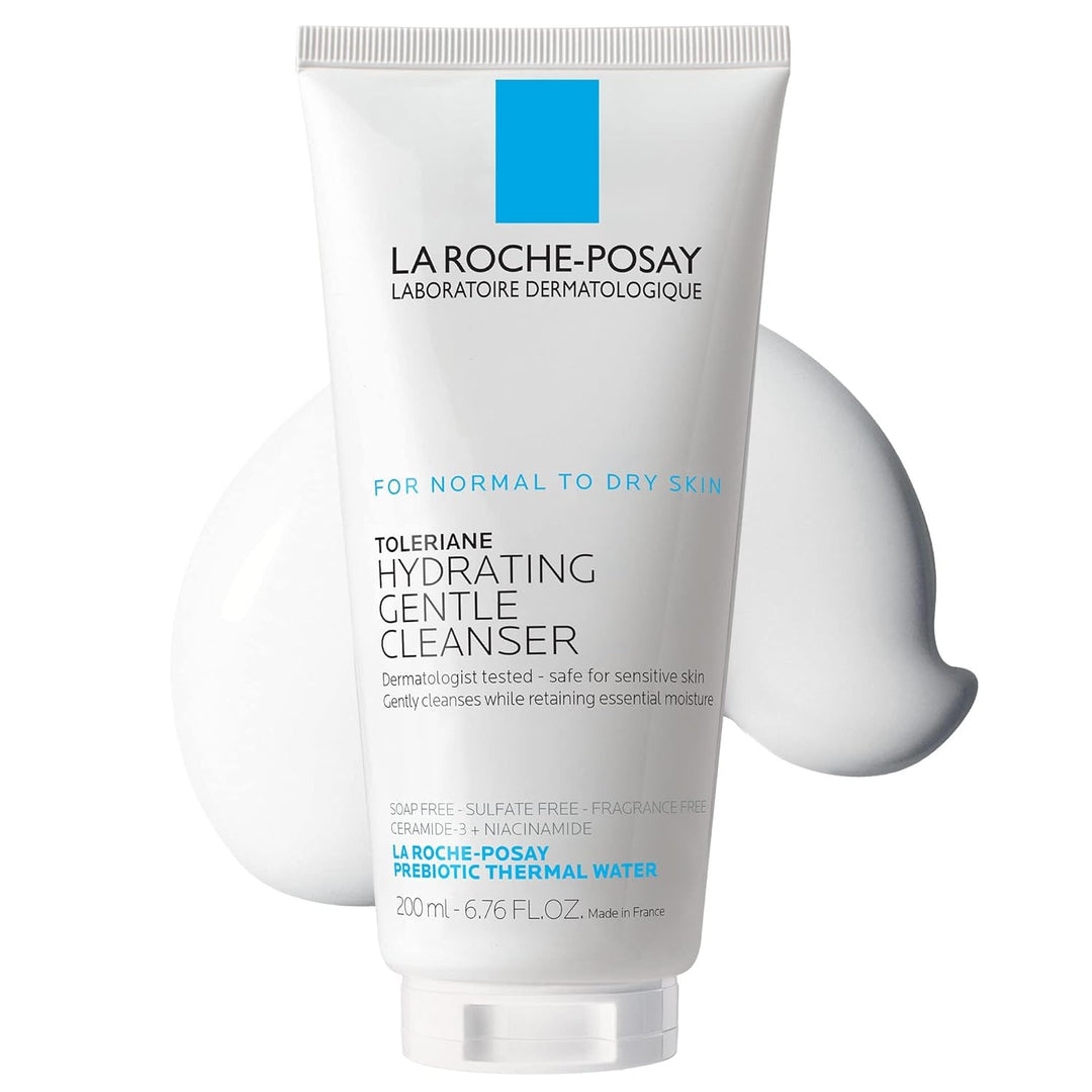 La Roche-Posay Toleriane Hydrating Face Cleanser | Niacinamide & Ceramides | Fragrance-Free, For Sensitive Skin