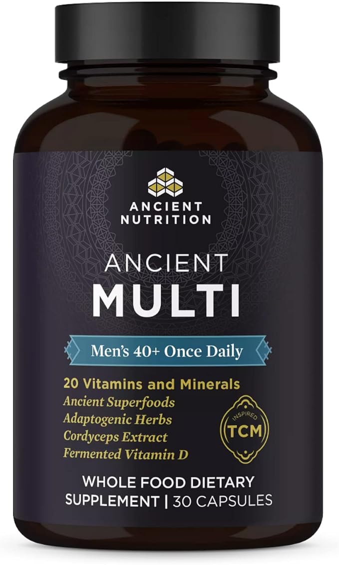 ANCIENT NUTRITION Men's 40+ 1-Day Multivitamin, 30 CT