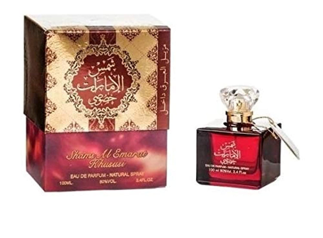 Ard Al Zaafaran Shams Al Emarat Khususi Eau De Parfum Spray For Unisex, 3.4 Ounce