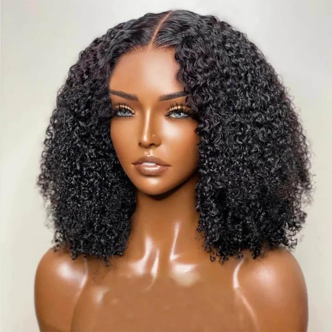Larima 6X5 Glueless Wigs Human Hair Pre Plucked Pre Cut Mongolian Curly Wig Wear And Go Glueless Wigs Human Hair 200% Density Cu