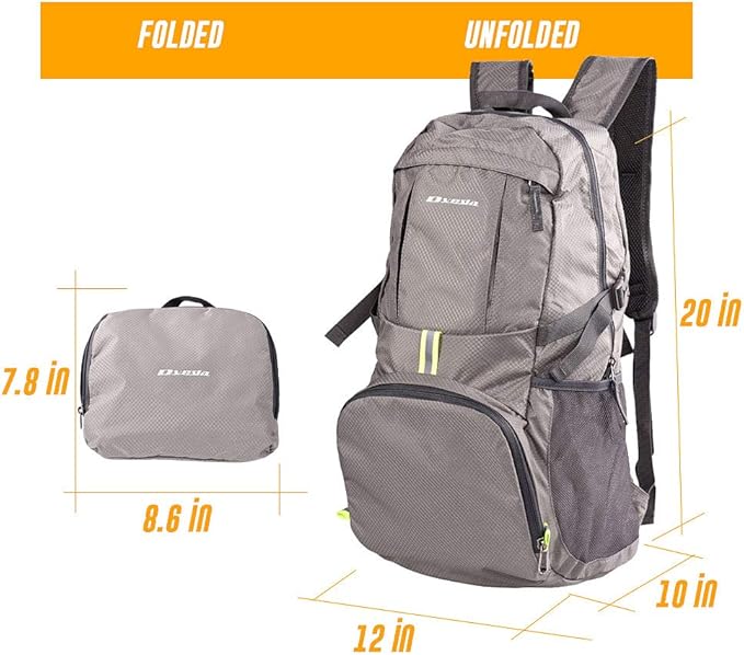 35L Lightweight Packable Backpack Waterproof Durable Hiking Travel Backpack Daypack