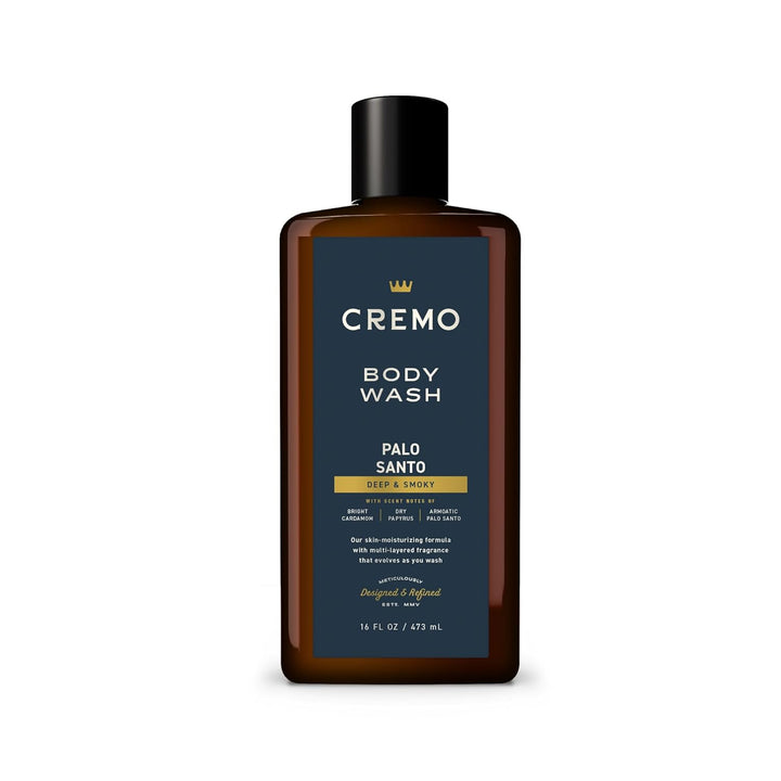 Cremo Body Wash for Men | Bright Cardamom & Palo Santo | 16 Fl Oz