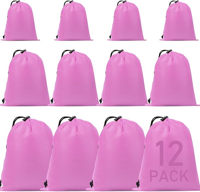 iMucci Upgrade Waterproof Drawstring Bag Sack Nylon Bag Ditty Bag for Gym Traveling, Hiking, Yoga, Shopping