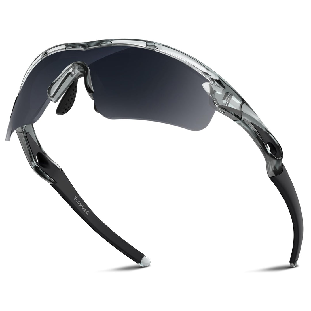 Polarized Sports Sunglasses for Men Women Youth Baseball Cycling Running Driving Fishing Tennis Golf Motor TAC UV400 TR90