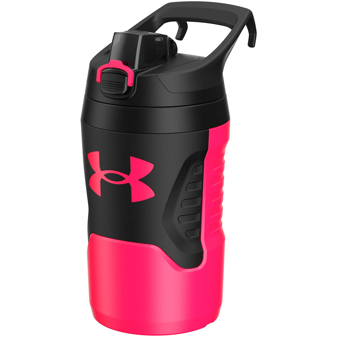 Under Armour Sports Water Jug, 32 oz Insulated Water Bottle w/Handle, Fence Hook, Leak Resistant, Baseball, Football & More