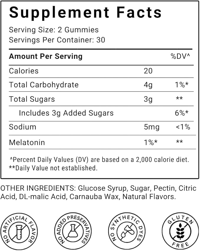 Atah Melatonin Gummies 10mg - Sleep Support - 60 Gummies