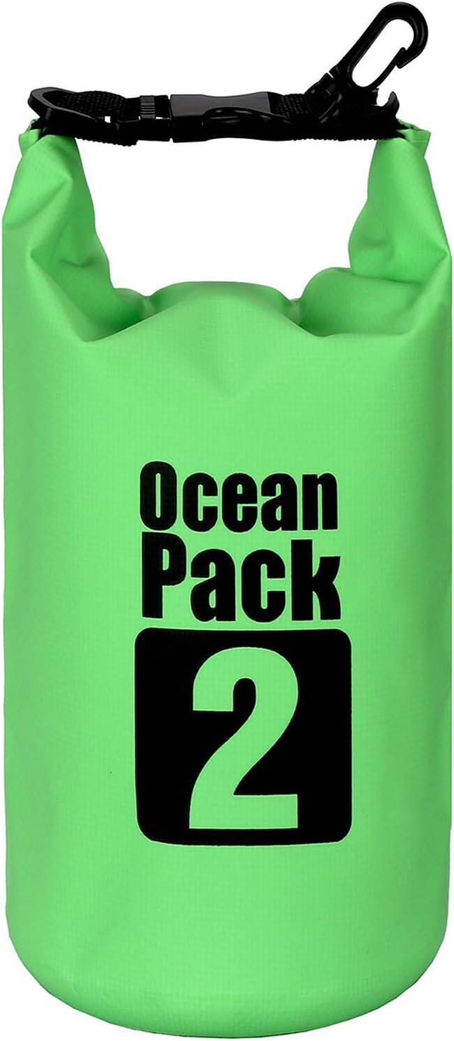 2L/3L/5L/10L/15L/20L/30L 500D Tarpaulin Heavey-Duty PVC Water Proof Dry Bag Sack for Kayaking/Boating/Canoeing/Fishing/Rafting/Swimming/Camping/Snowboarding