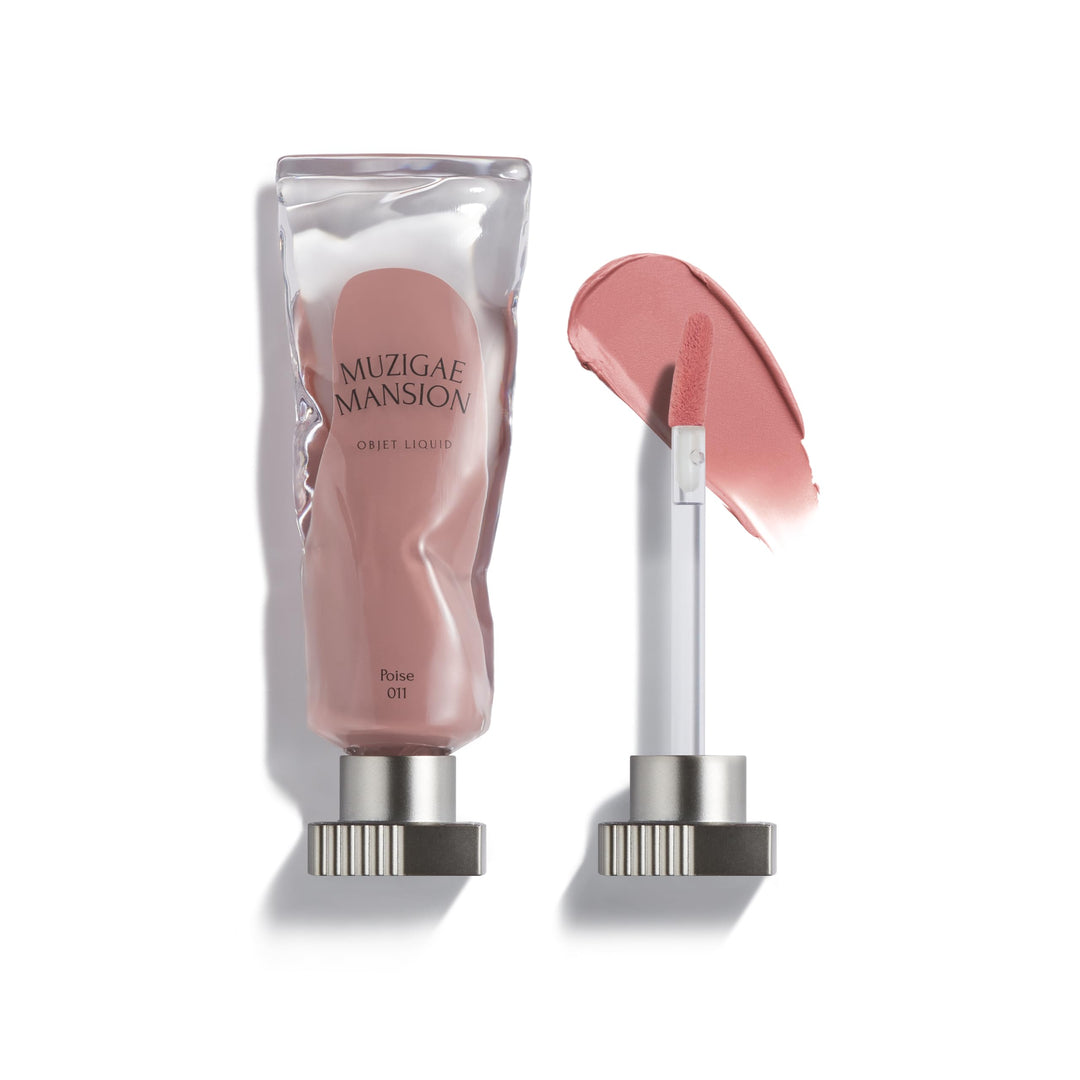 MUZIGAE MANSION Objet Lip Stain (Unique Paint Tube Design) – Velvet Matte Tint, Long-Lasting Waterproof Lipstick, Hydrating Korean Makeup, Red & Rose Gloss, K-Beauty Tinted Lipstain (11 POISE)