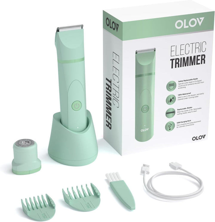 Electric Body Hair Trimmer | Groin & Bikini Trimmer for Men & Women | Waterproof, USB Rechargeable