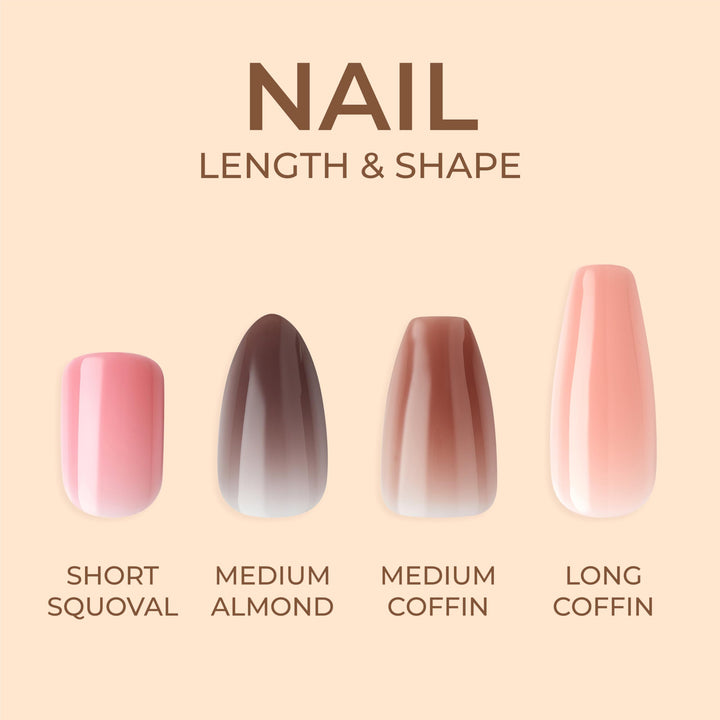 KISS Bare But Better TruNude Fake Nails Nude Nail Shades Manicure Set, 'Nude Nude', 28 Chip Proof, Smudge Proof Glue-On Nails