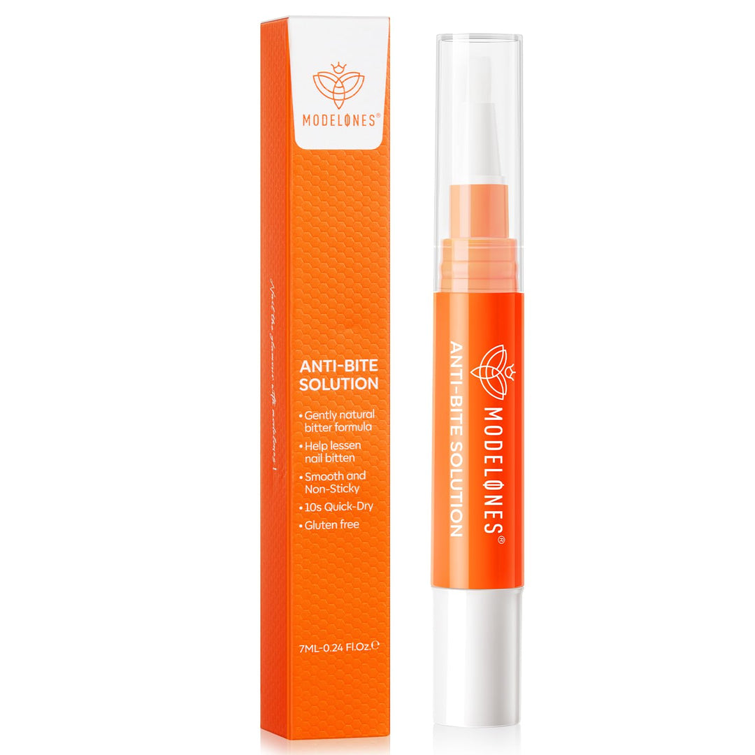 modelones Stop Nail Biting Pen, Nail Biting Prevention, Thumb Sucking Deterrent, Nail Biting Treatment for Kids & Adults, Natural Nail Care Pen to Help Stop Nail Biting Habit, Safe Solution for Biters