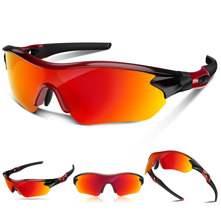 Polarized Sports Sunglasses for Men Women Youth Baseball Running Fishing Tennis Golf Cycling Driving Motor TAC UV400 TR90