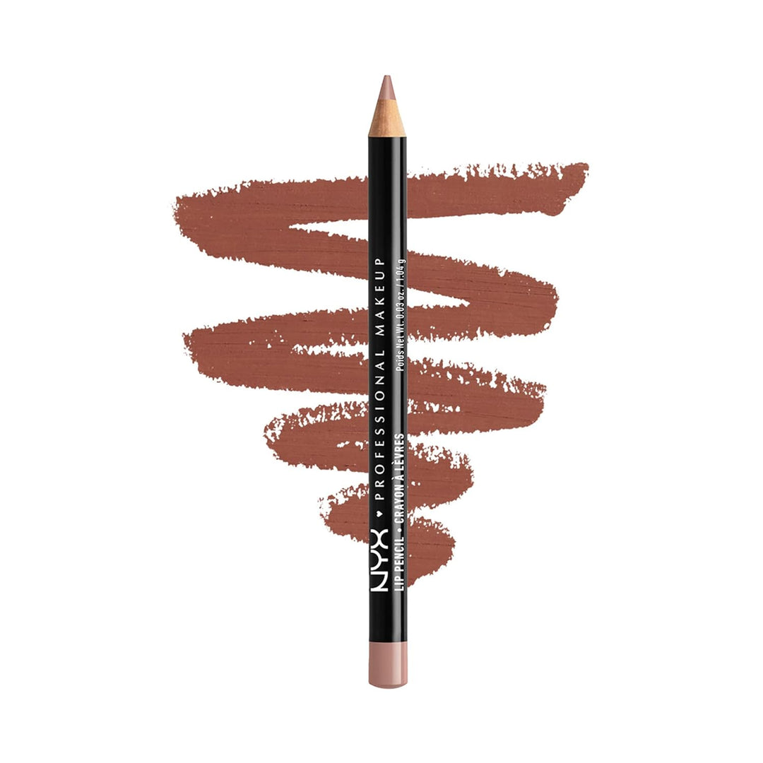NYX Slim Lip Pencil | Long-Lasting Creamy Lip Liner | Hot Red - 2 Pack