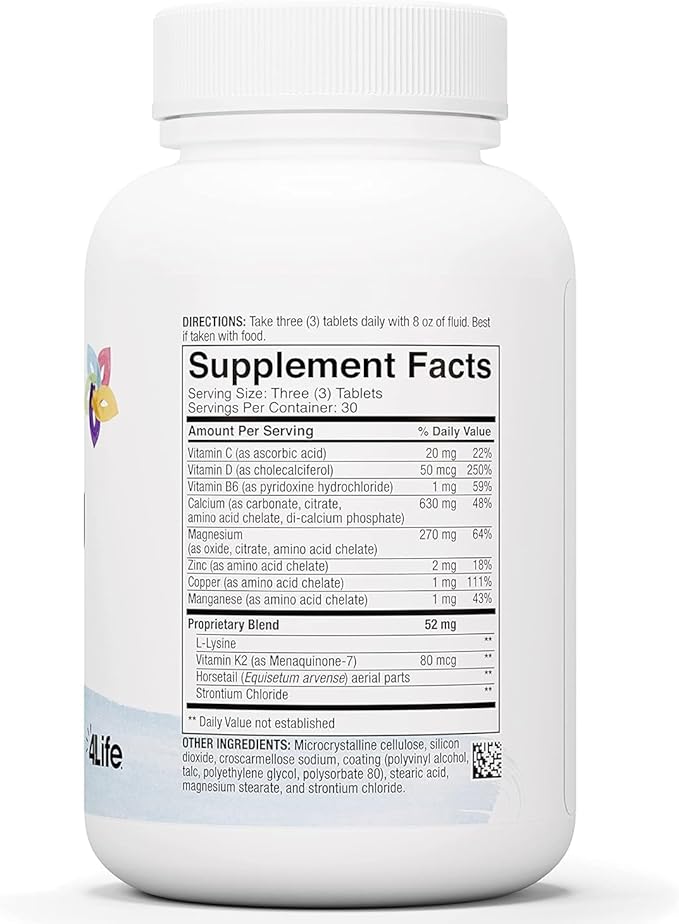 4Life Cal-Mag Complex - with Calcium, Magnesium, Vitamin D, and K - 90 Tablets