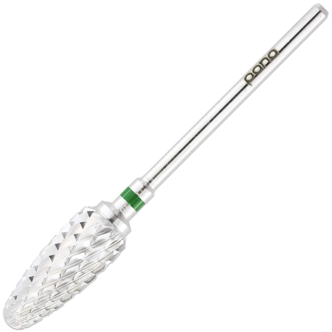 Pana 3/32" Safety Bit Nail Carbide Bit - For Electric Dremel Drill Machine (Coarse, Flame -Silver)