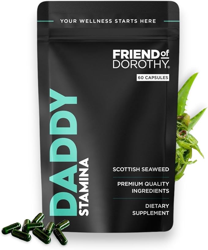 Daddy Stamina Sea Moss Capsules - Pure Seaweed Supplement for Energy and Skin Health, Ultimate Anti-Aging Natural Supplement for Men