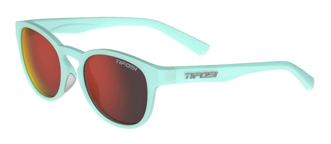 Tifosi Svago Sunglasses (Satin Crystal Teal, Smoke Red)