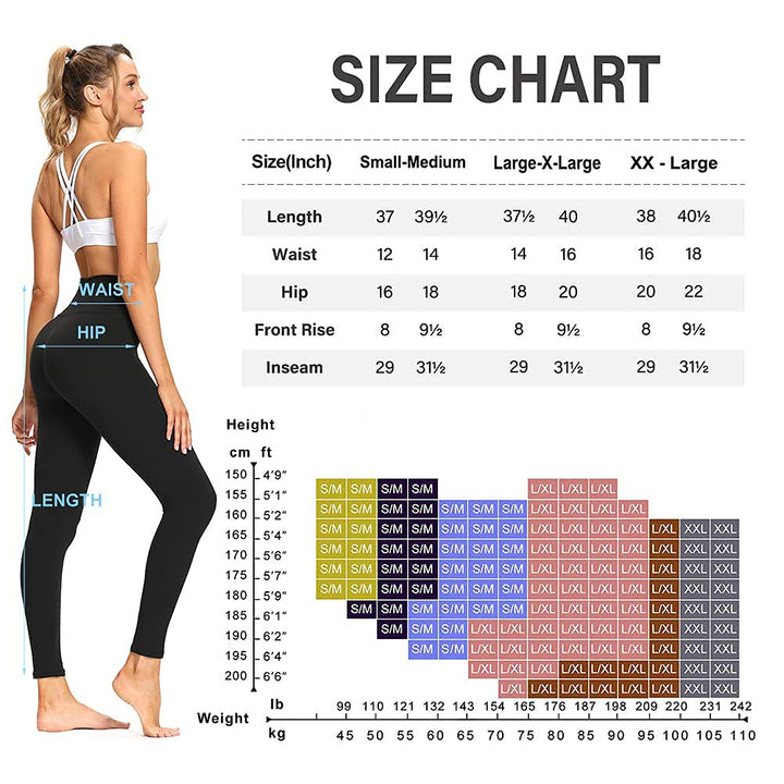 GAYHAY High Waisted Leggings for Women - Soft Opaque Slim Tummy Control Printed Pants for Running Cycling Yoga