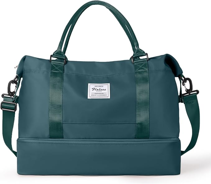 Travel Duffel Bag,Sports Tote Gym Bag,Shoulder Weekender Overnight Bag for Women