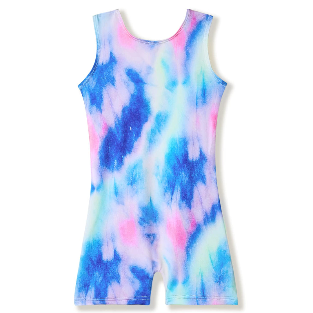 MYQFF Girls Gymnastics Apparel Dance Tumbling Unitards Biketards Blue 2T 3T