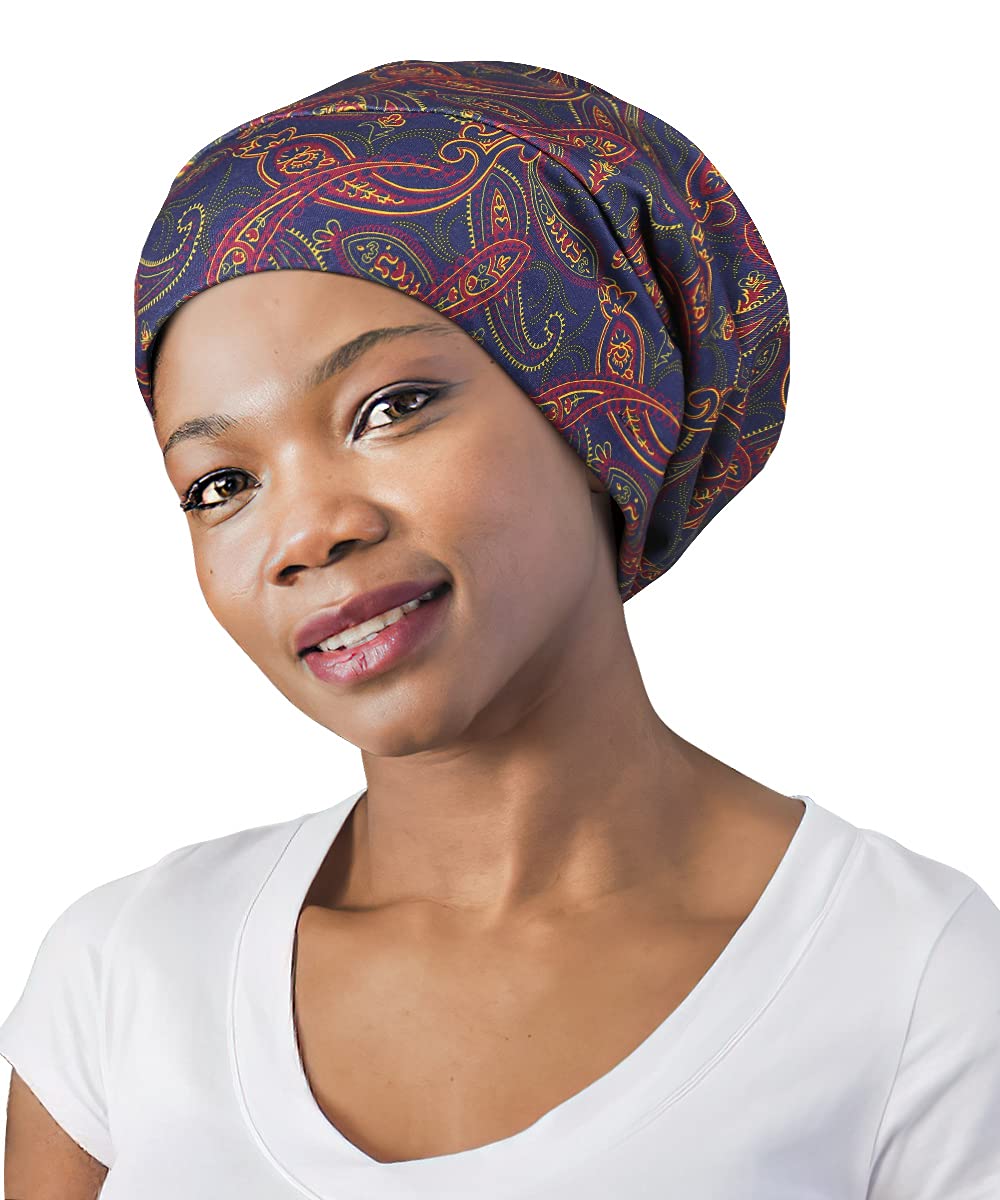 Night Cap,Satin Lined Adjustable Frizzy Hair Women Sleeping Extra Large