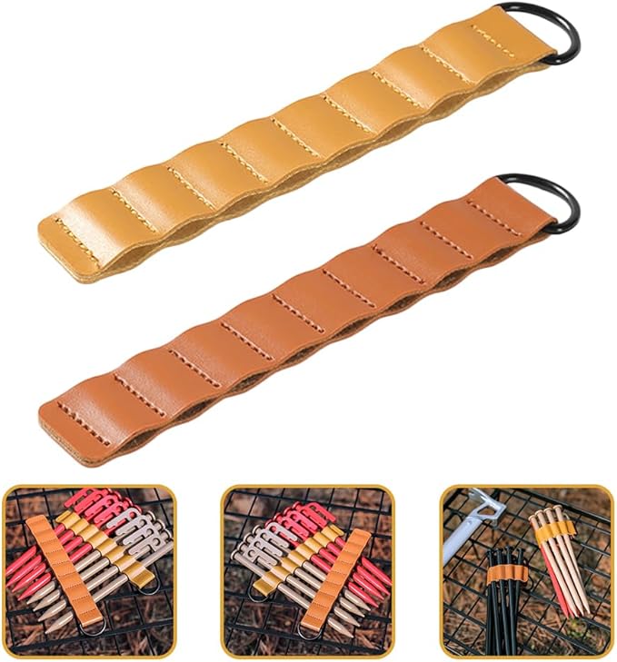 Beavorty 2pcs Nail Chain Storage Bag Outdoor Tent Camping Accessories Outdoor Camping Accessories Tent Nail Storage Bag Tent Pegs Chain Tent Stakes Organizer Portable Tent Sleeve Hook up