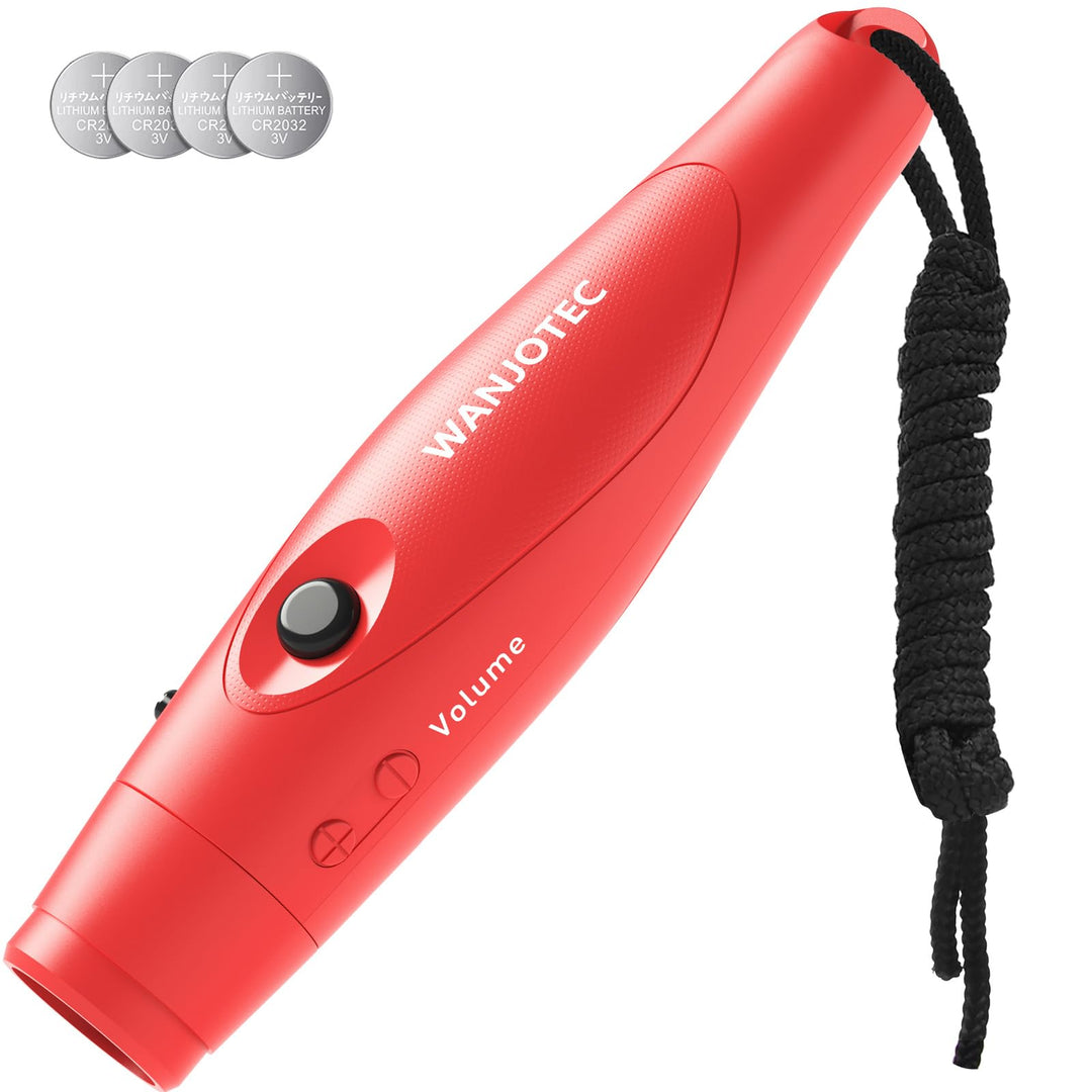 WANJOTEC Electronic Whistle, 3 Tone High Volume Emergency Whistle, Handheld Electronic Whistles for Referee Coaches Teacher, Outdoor Camping Hiking Boating Safety Whistles with Lanyard