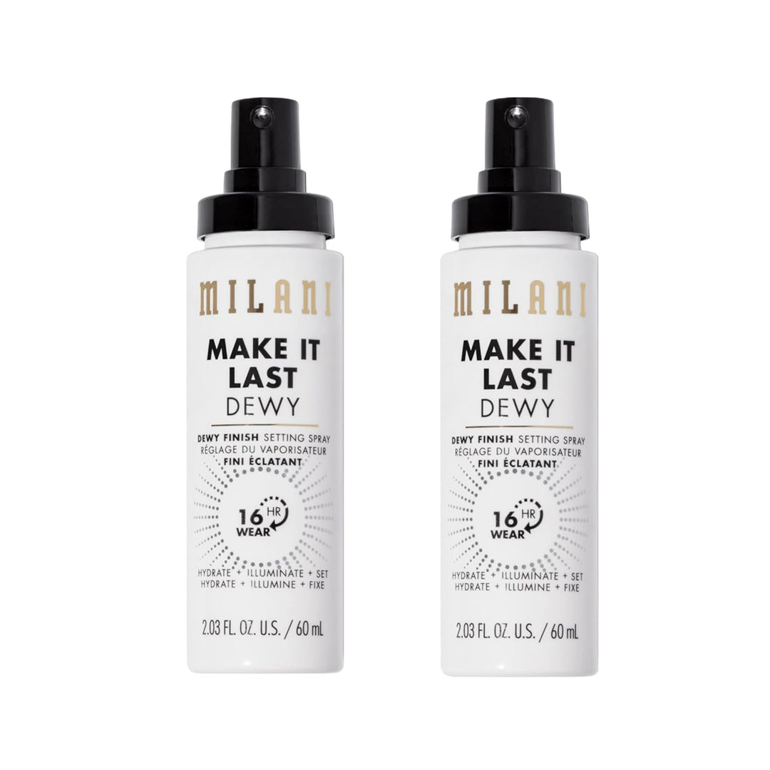 Milani Setting Spray & Primer | 3-in-1 Hydrating Makeup Setting Spray | 2 Pack