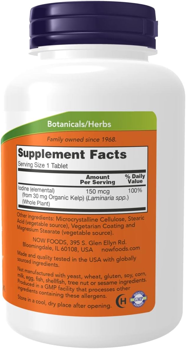 Now Foods Kelp, 150mcg of Natural Iodine, 200 Tablets