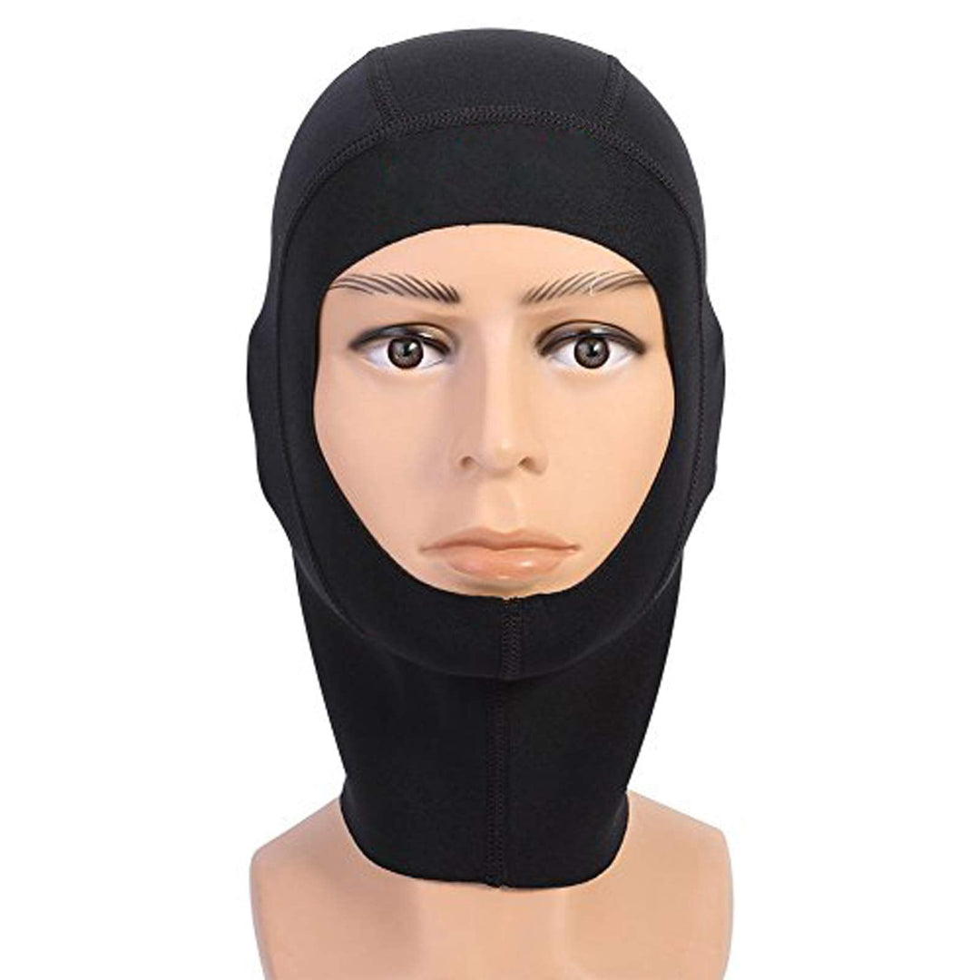 Warm Neoprene Scuba Diving Hood Sun UV Protection Wetsuit Diving Cap with Flow Vent to Eliminate Trapped Air Durable Stretchable Dive Hood for Surfing Snorkeling Kayaking Sailing Canoeing Water Sports