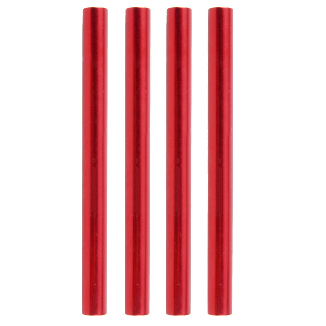 TRIWONDER Tent Pole Repair Splint Repair Kit Spare Repair Tube for Diameter 8.5-10.5mm (Red - 4 Pack)