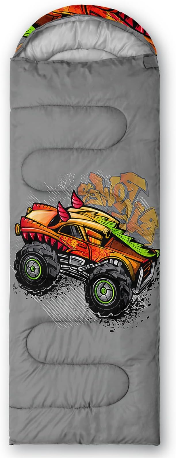 AILONEN Boys Sports Camping Sleeping Bags,Lightweight & Waterproof,3 Season Warm & Cool Weather,Black Player Basketball Sleeping Bags for Kids Adults,Travelling,Outdoors