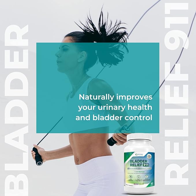 Bladder Relief 911 Detoxifying Strength - for Men and Women Provides Bladder Support, 60 Veggie Capsules