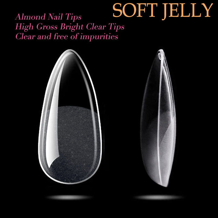 504Pcs Matte Soft Gel Toe Nail Tips | Full Cover for DIY Nail Extensions
