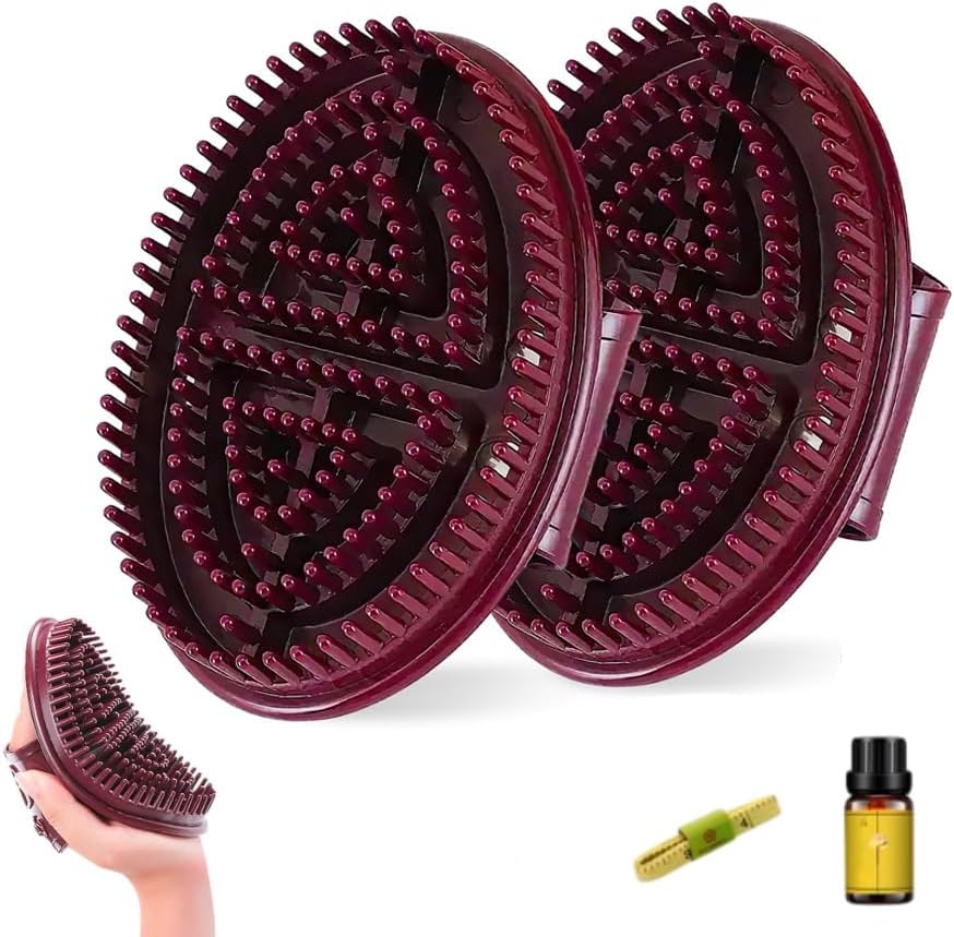 2PCS Meridian Brush Massage Brush, Beauty Salon Professional Custom Meridian Brush, Full Bodys Relaxation Comb Massage Tools