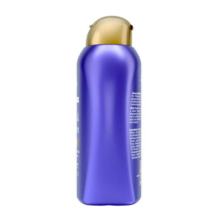 OGX Thick & Full + Biotin Collagen Extra Strength Volumizing Shampoo with Vitamin B7 Hydrolyzed Wheat Protein for Fine Hair. Sulfate-Free Surfactants Thicker, Fuller Hair, 13 Fl Oz