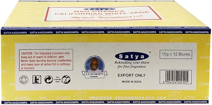 California White Sage Incense Sticks and Incense Stick Holder Bundle Insence Insense Satya Incense