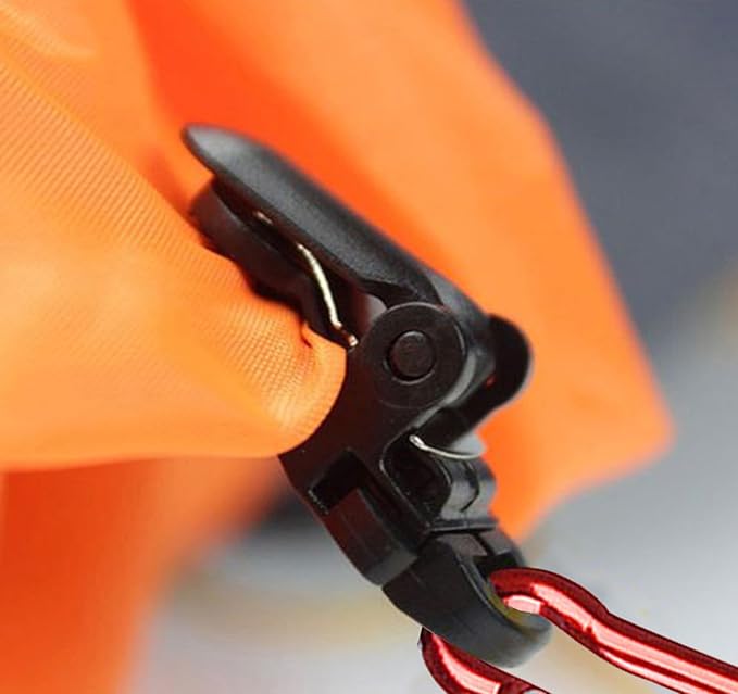 10PCS Heavy Duty Outdoor Camping Tarp Clips with 10PCS Carabiner Hanging Hooks, Tent Clips, Tarp Clamps for Awnings Caravan Car Truck Swimming Pool Boat