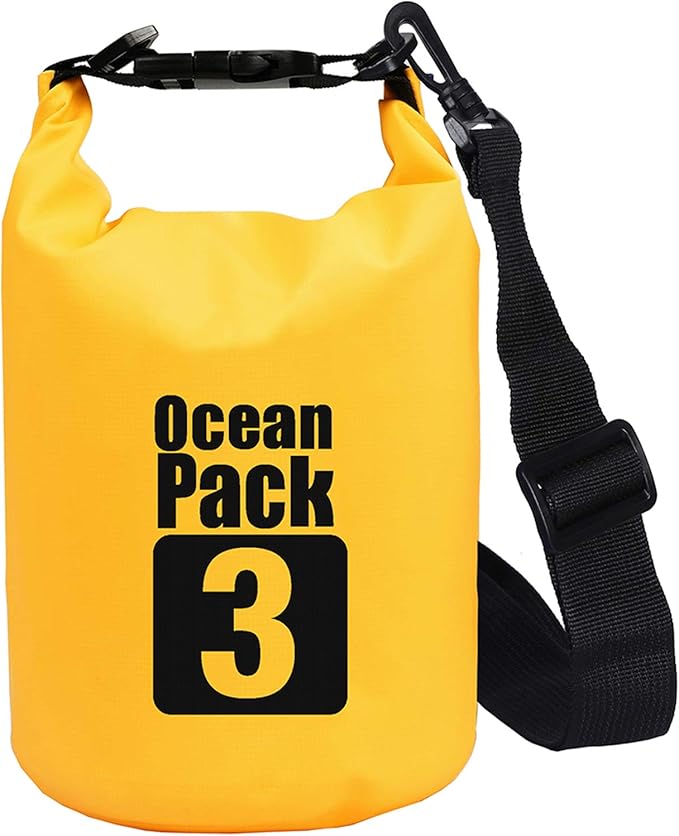 2L/3L/5L/10L/15L/20L/30L 500D Tarpaulin Heavey-Duty PVC Water Proof Dry Bag Sack for Kayaking/Boating/Canoeing/Fishing/Rafting/Swimming/Camping/Snowboarding