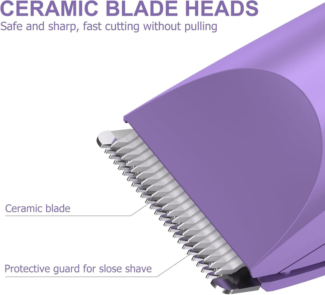 Electric Body Hair Trimmer | Waterproof Groomer for Men & Women | USB Rechargeable