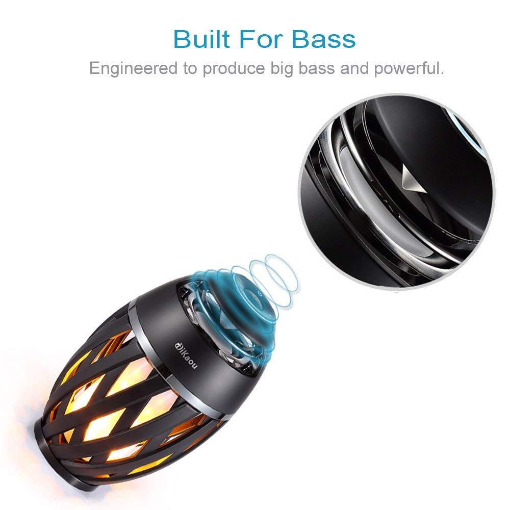 Outdoor Bluetooth Speaker, Gifts for Men Him Dad Women, Torch Outdoor Bluetooth Speaker, BT5.0 Stereo Speaker with HD Audio and Enhance Bass, Unique Christmas Birthdays Gifts for Men Him Father