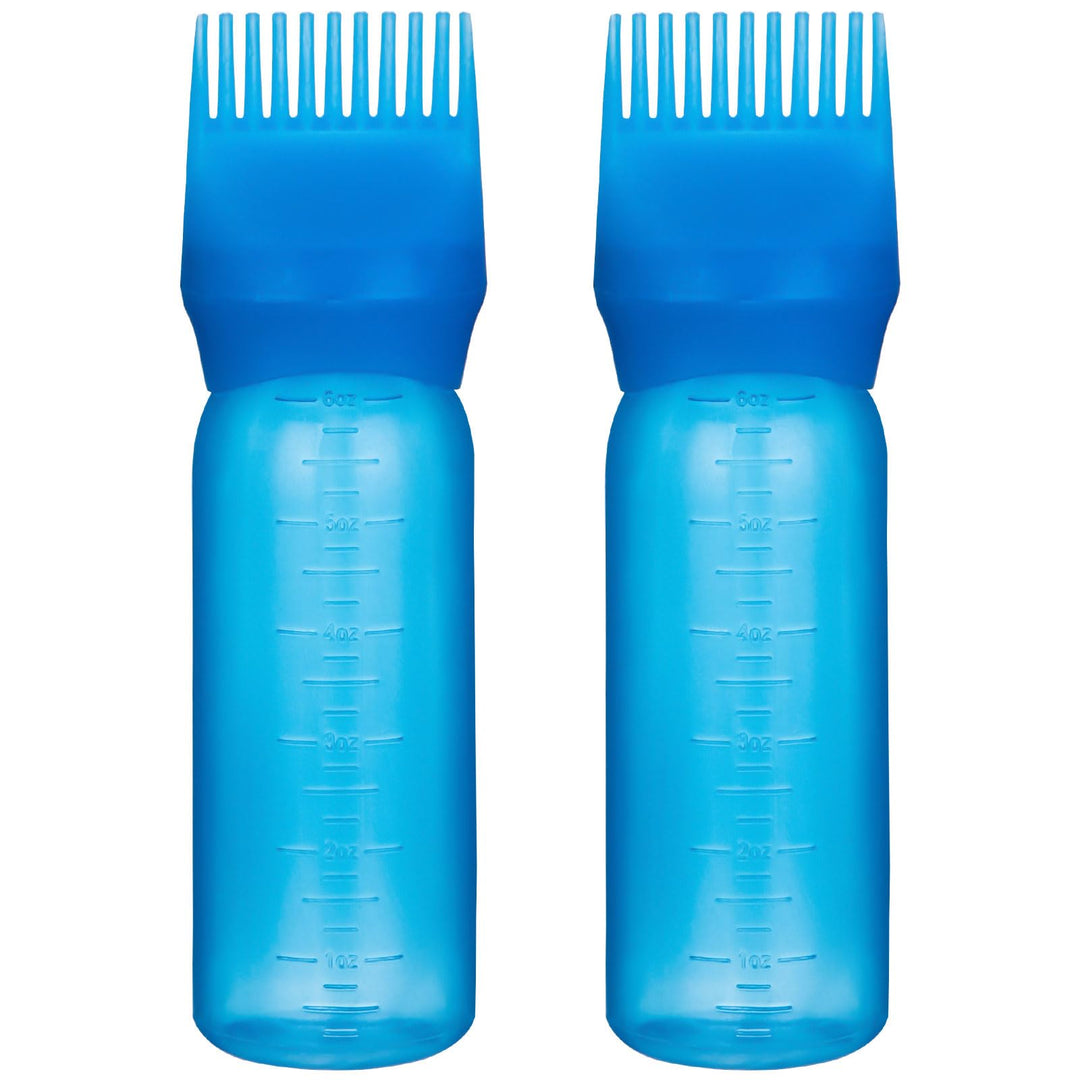 Yebeauty Root Comb Applicator Bottle, 2 Pack 6 Ounce Applicator Bottle For Hair Dye Bottle Applicator Brush With Graduated Scale
