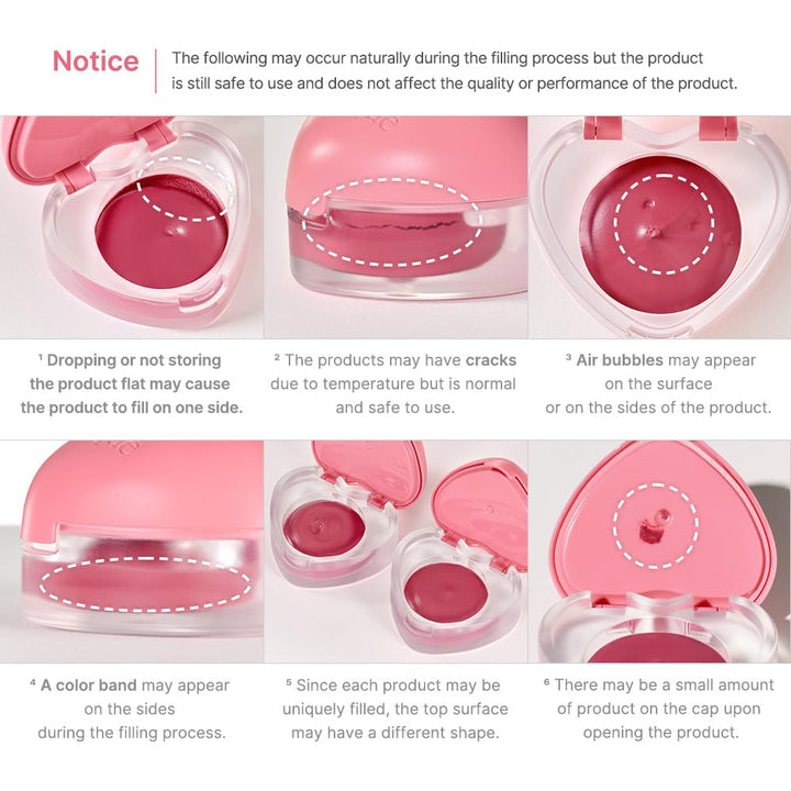 dasique Souffle Color Pot #11 Cherry Custard – Makeup Blush, Buildable Silky-Smooth Texture, Build-In Mini Brush, Multi-Use For Cheek and Lip