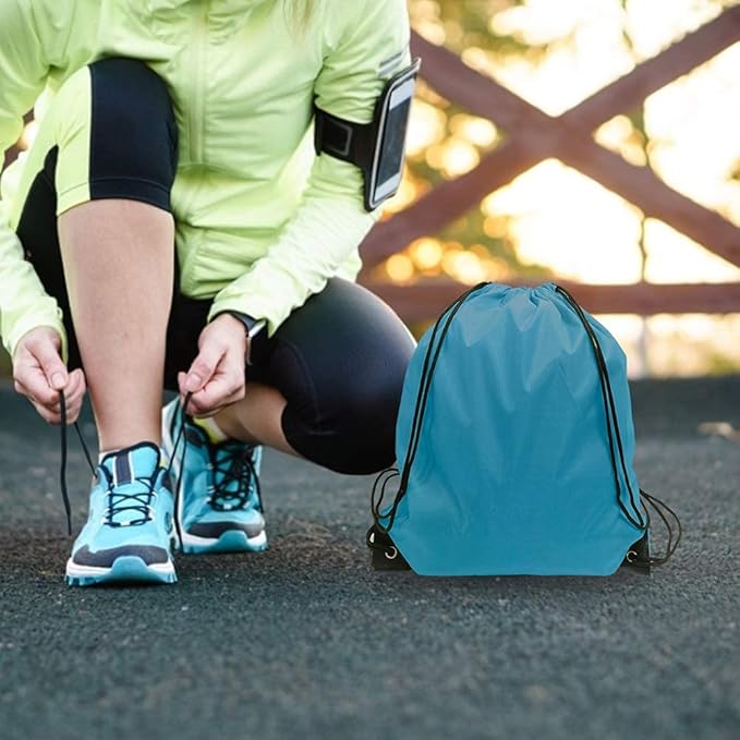 GoodtoU Drawstring Bags 24 Pcs Drawstring Backpack Cinch Bag Draw String Sport Bag 6 Colors