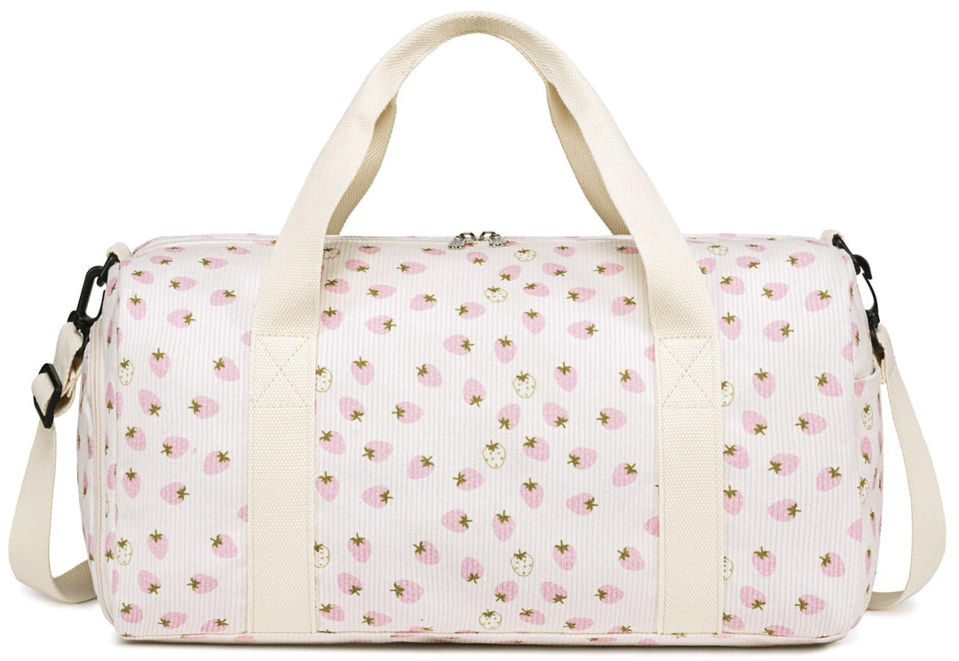 BLUBOON Duffle Bag Girls Kids Cute Gym Bag with Shoes Compartment & Wet Separation Waterproof Sports Overnight Travel Bag