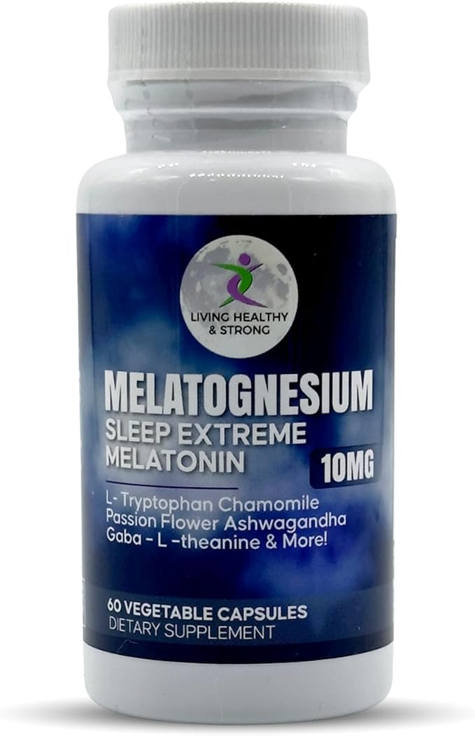 17 in 1 Capsules Melatonin Natural Sleep Aid for Adults. Magnesium for Sleep Support - Drug-Free, Non-Habit Forming, Vegan Capsules. Sleep Supplement