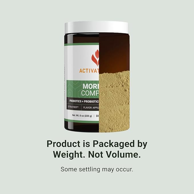 ACTIVATEDYOU Morning Complete Daily Wellness Greens Superfood Drink Mix for Gut Health w/Prebiotics, Probiotics, Antioxidants, Green Superfoods, 10 Billion CFUs, 30 Servings (Apple Cinnamon)