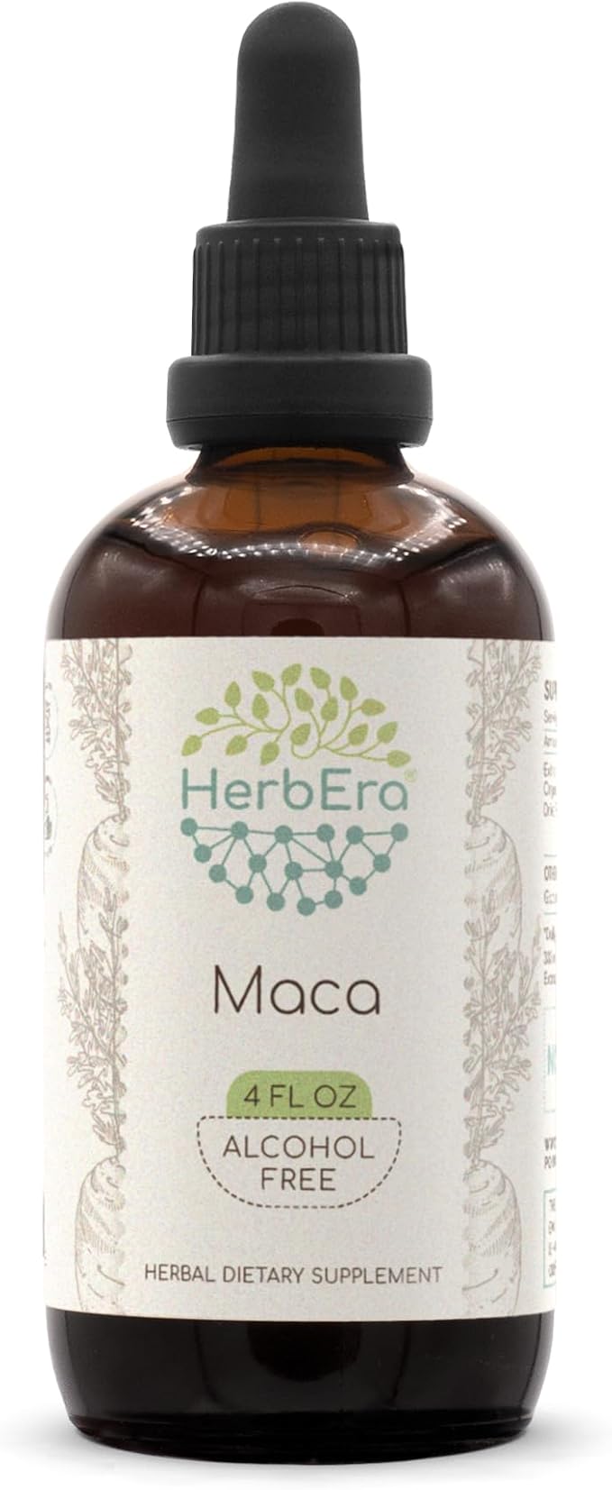 Maca B120 Alcohol-Free Herbal Extract Tincture, Super-Concentrated Maca (Lepidium Meyenii) (4 fl oz)