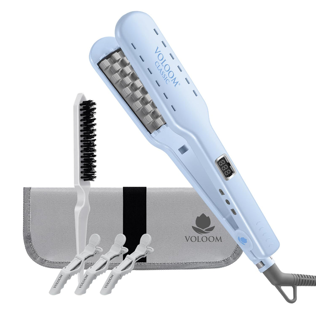 Voloom Classic 1-    Inch Professional Volumizing Ceramic Hair Iron | For Thicker Hair Or Larger Lasting Hair Volume | Adjustabl